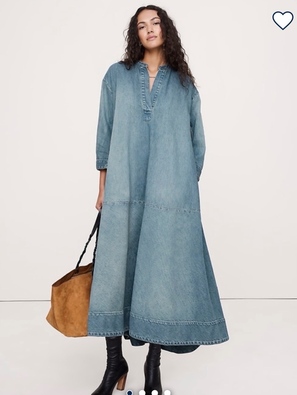 Banana Republic Denim Popover Shirt Dress
